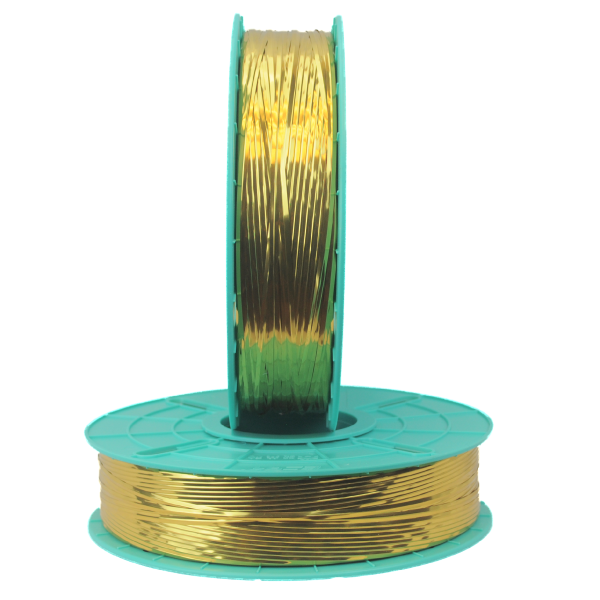 20-4000 - Twist Tie Ribbon Decorative Metallic - Gold