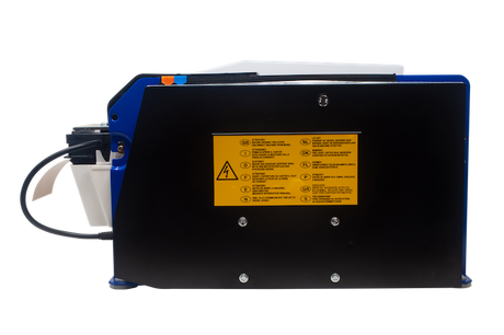 Label on Tach-It electric water activated tape dispenser