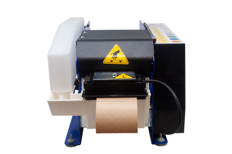 Front of Tach-It electric water activated tape dispenser