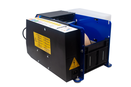 Side of Tach-It electric water activated tape dispenser