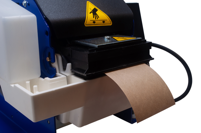 Tach-It Tape dispenser dispensing water activated tape