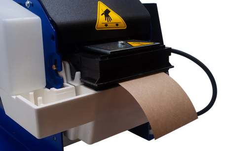 Tach-It Tape dispenser dispensing water activated tape