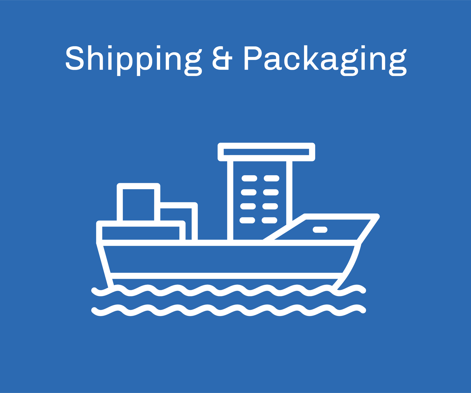 Shipping and packaging icon