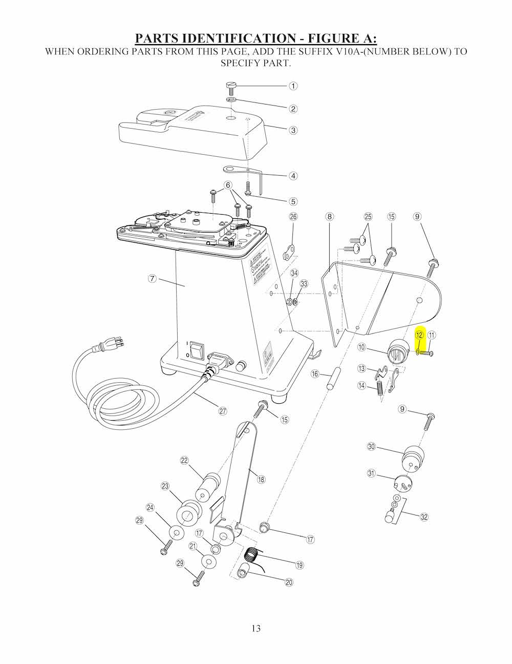 #3568 V10A-12 - SPLIT WASHER M4