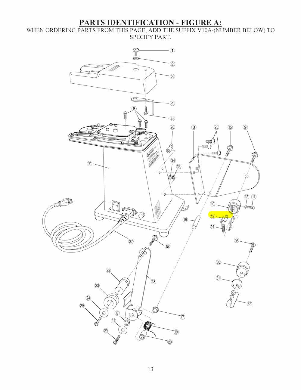 #3568 V10A-13 - SPOOL LOCK