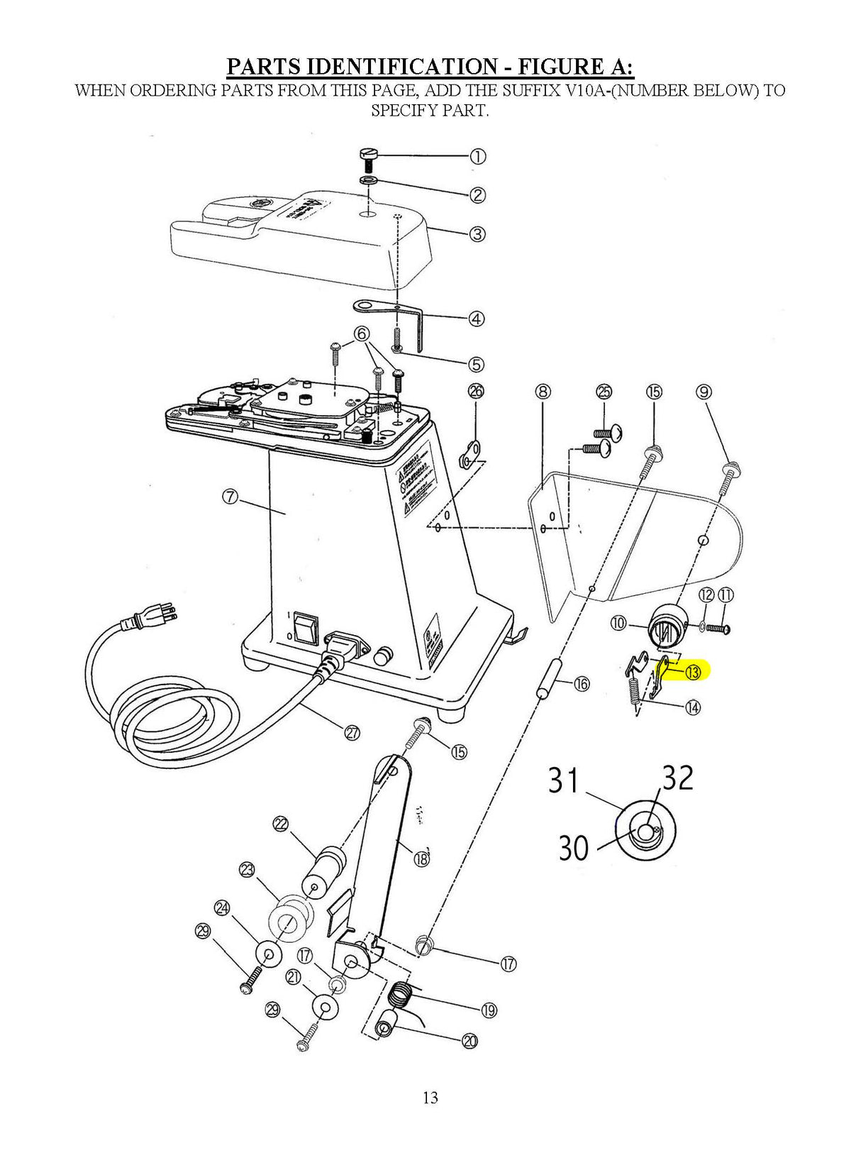 #3567 V10A-13 - SPOOL LOCK