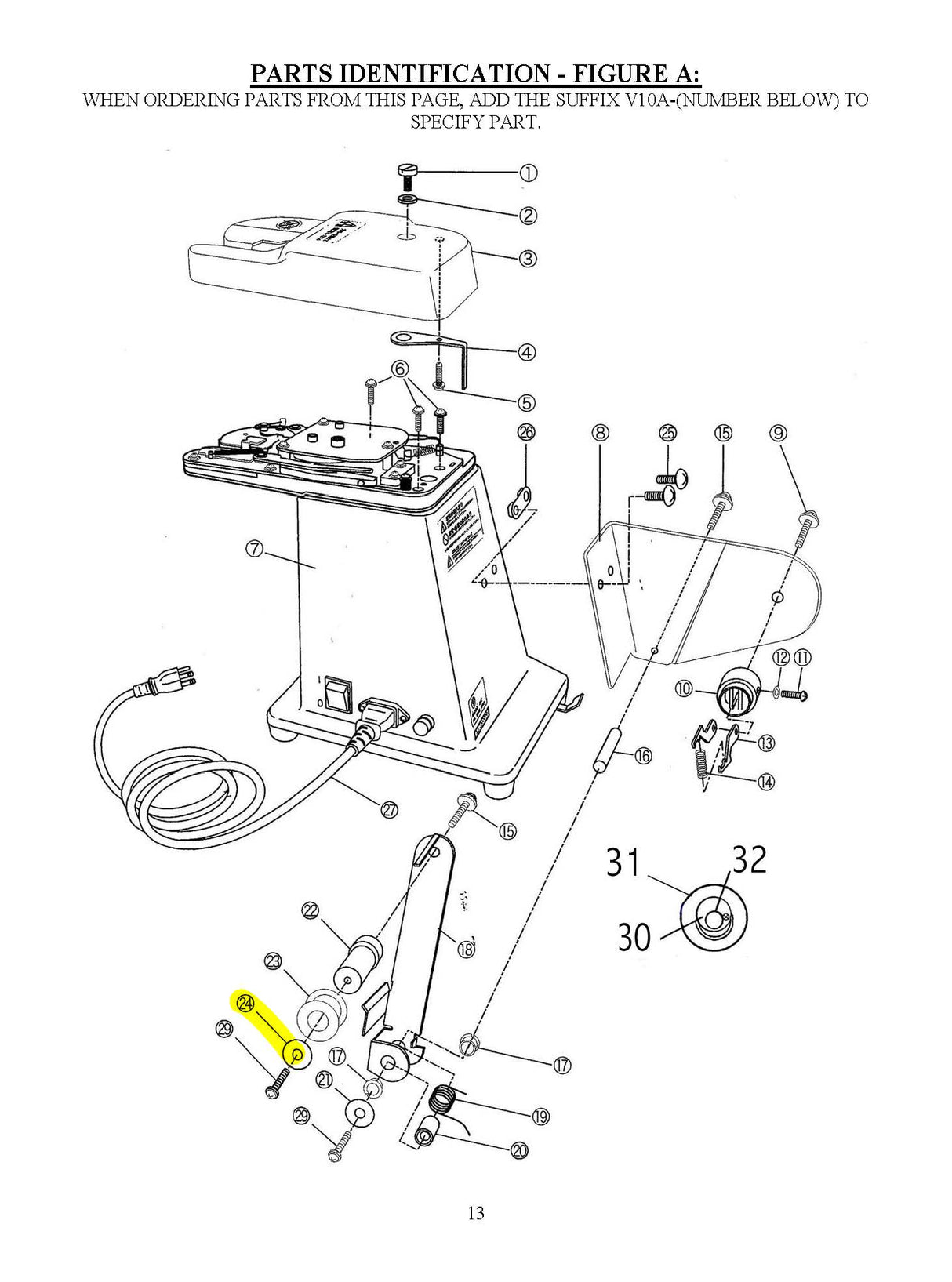 #3567 V10A-24 - FLAT WASHER