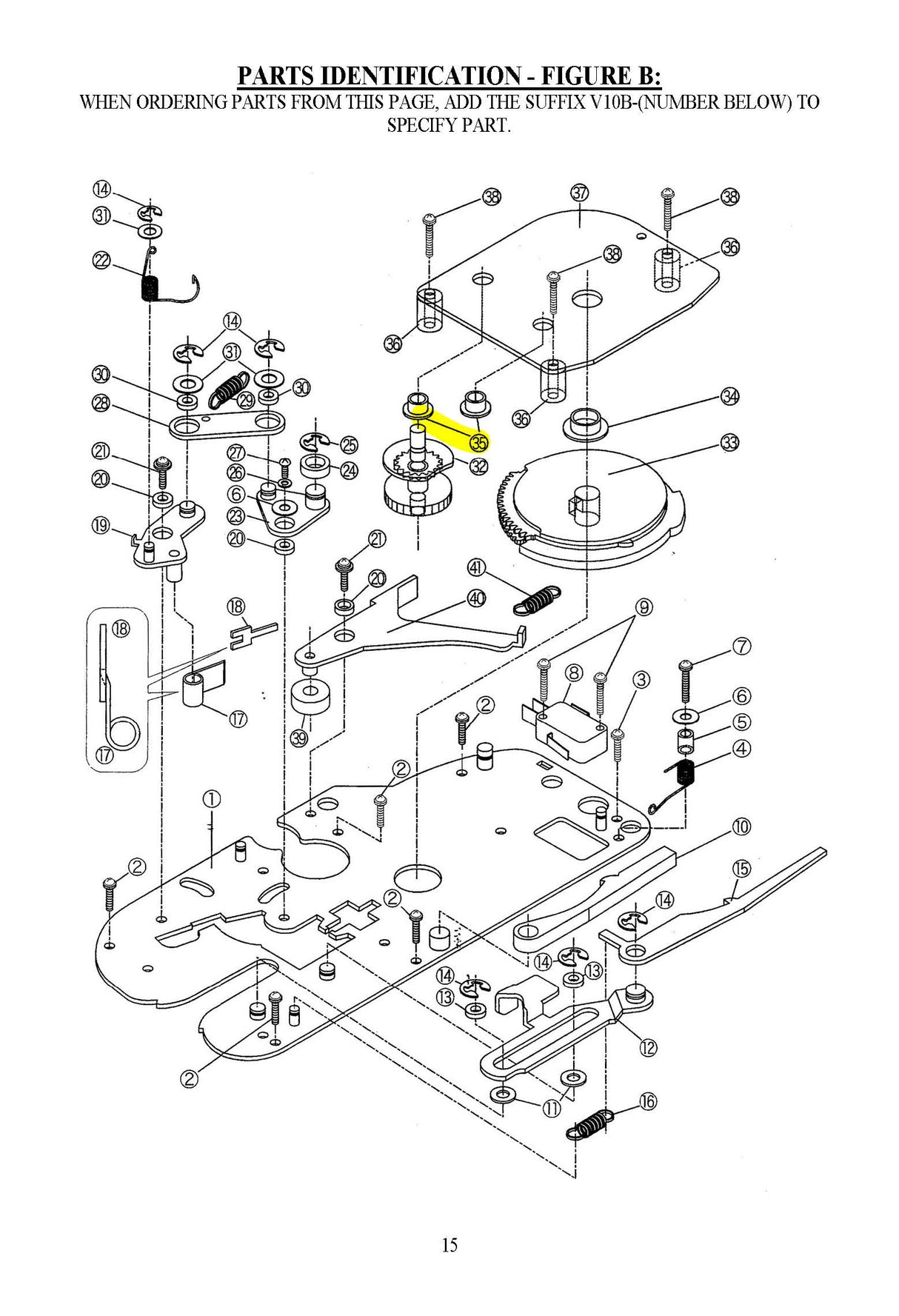 #3567 V10B-35 - BUSHING WITH COLLAR