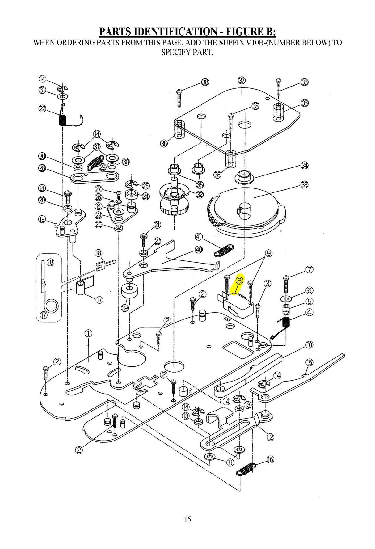 #3567 V10B-8 - MICROSWITCH