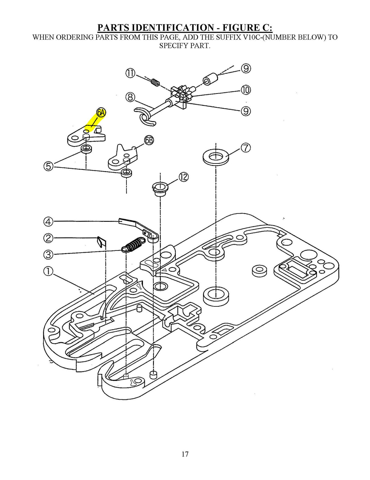 #3567 V10C-6A - NEEDLE LEFT