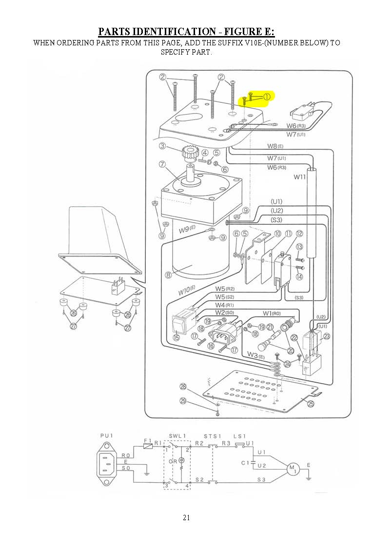 #3567 V10E-1 - SCREW M4 X 12