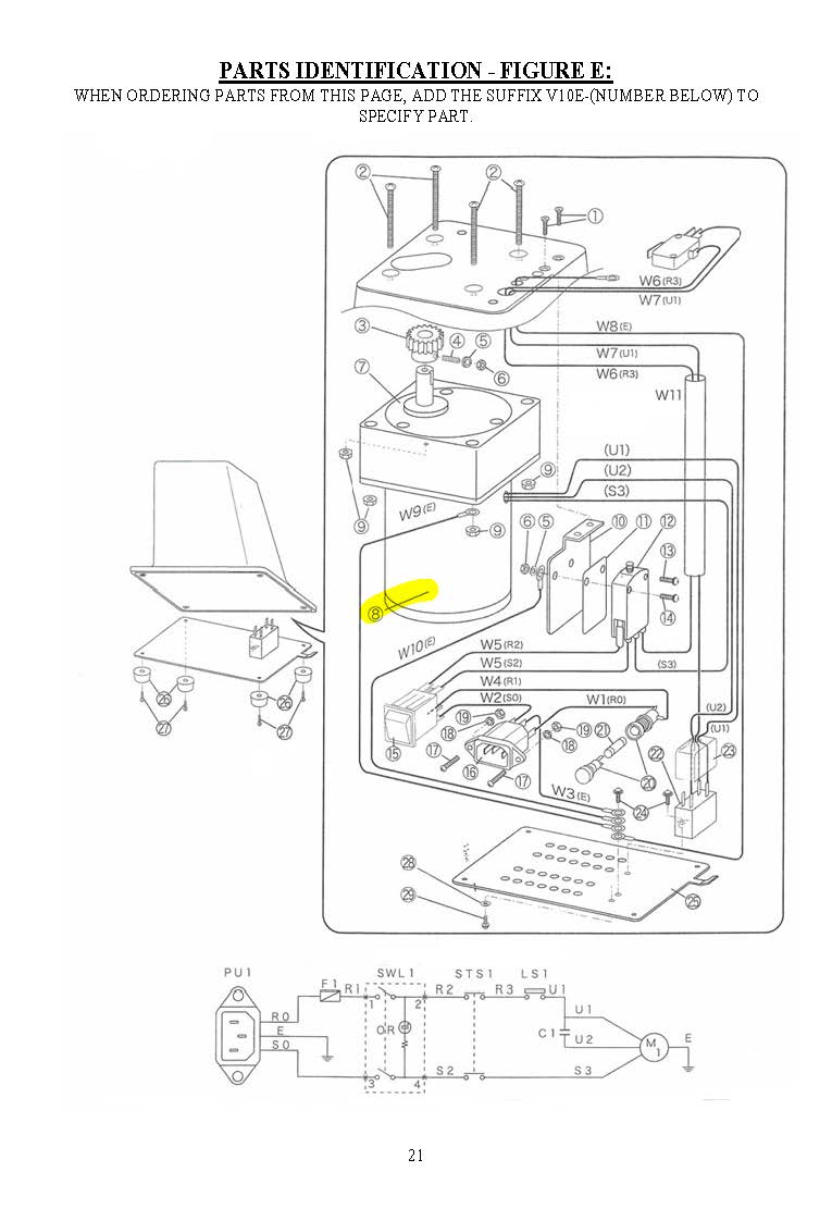 #3567 V10E-8 - REVERSIBLE MOTOR