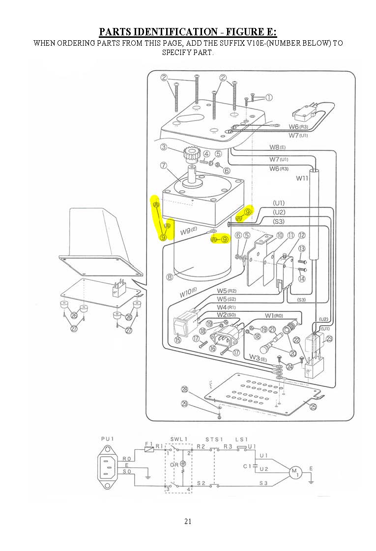 #3567 V10E-9 - NUT M5